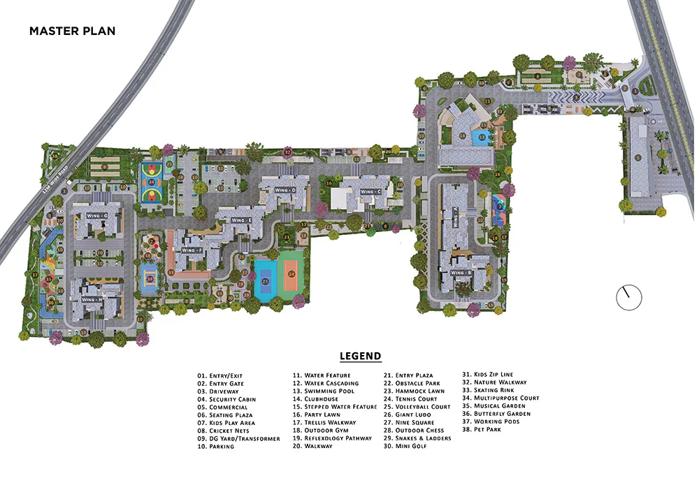Lodha Sadahalli master plan layout (blurred preview — submit the enquiry form to view)