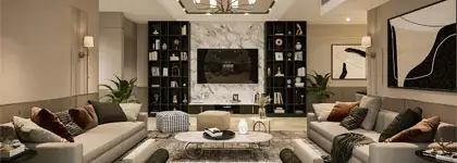 Lodha Sadahalli living room interior